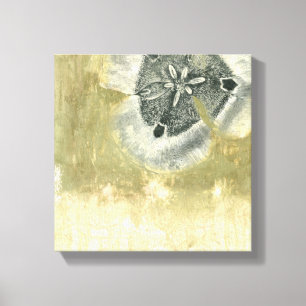 Flowerhead Abstract with Glazed Texture Canvas Print