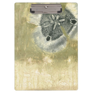 Flowerhead Abstract with Glazed Texture Clipboard