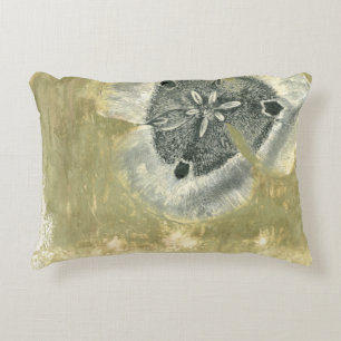 Flowerhead Abstract with Glazed Texture Decorative Cushion