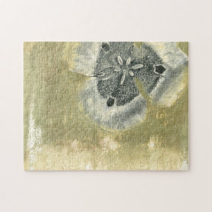 Flowerhead Abstract with Glazed Texture Jigsaw Puzzle
