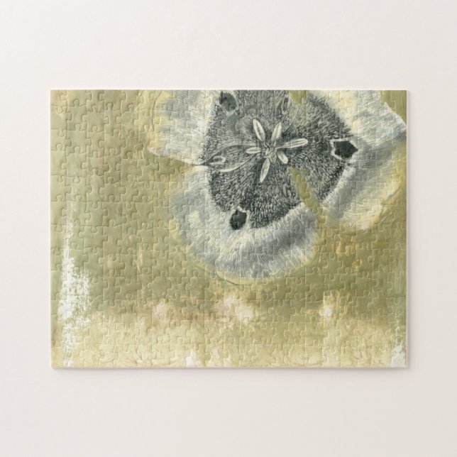Flowerhead Abstract with Glazed Texture Jigsaw Puzzle (Horizontal)