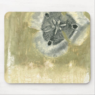 Flowerhead Abstract with Glazed Texture Mouse Mat