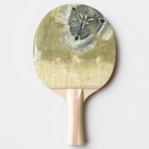 Flowerhead Abstract with Glazed Texture Ping Pong Paddle
