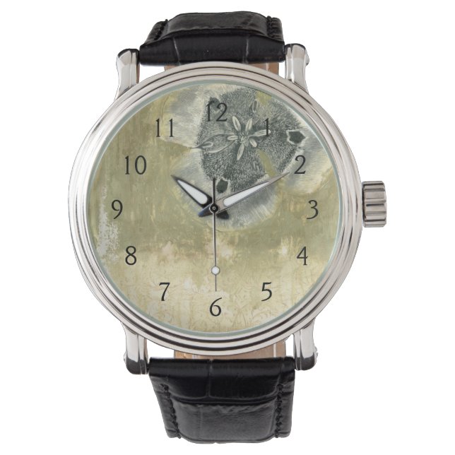 Flowerhead Abstract with Glazed Texture Watch (Front)