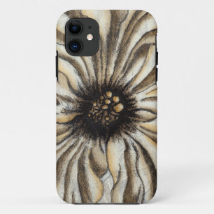 Flowerhead Fresco on Tan Background iPhone 11 Case