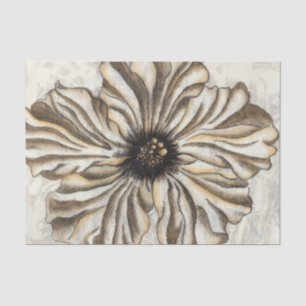 Flowerhead Fresco on Tan Background Tissue Paper