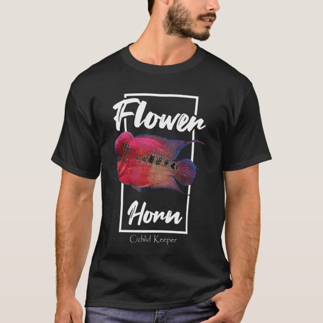 Flowerhorn Cichlid Monster Fish Keeper T-Shirt (Front)