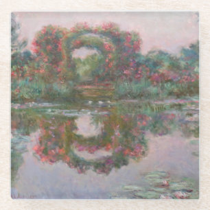 Flowering Arches, Giverny - Claude Monet - c1913 Glass Coaster