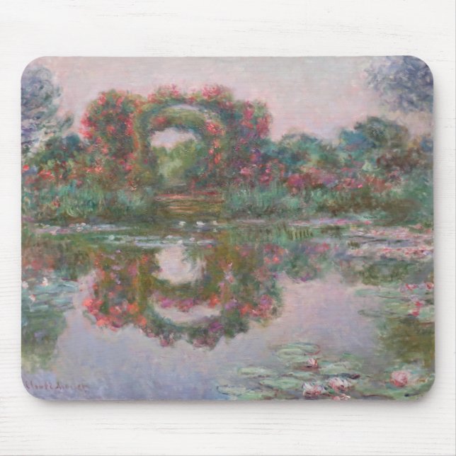 Flowering Arches, Giverny - Claude Monet - c1913.j Mouse Mat (Front)