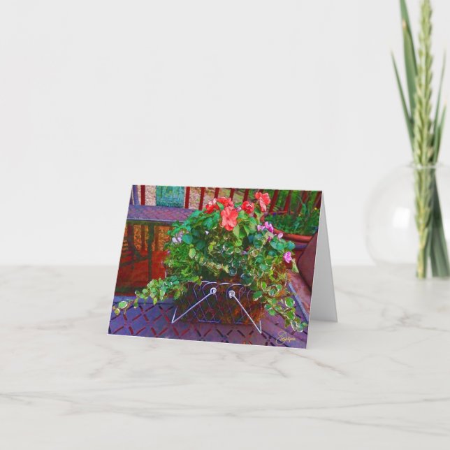 Flowering Basket Card (Front)