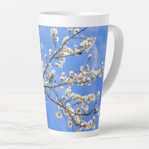 flowering branch latte mug