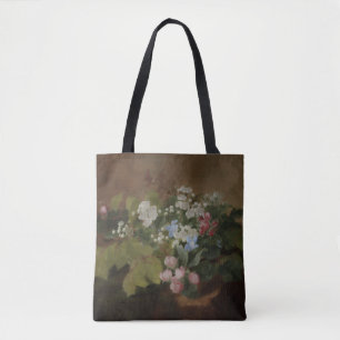 Flowering Branches on a Tree Stump Tote Bag