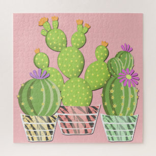 Flowering cacti. jigsaw puzzle