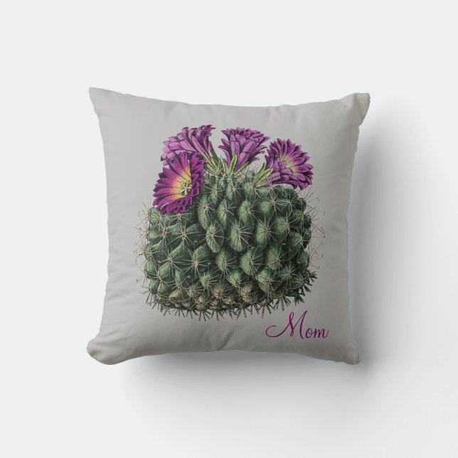 Flowering Cactus | Mum Cushion (Front)