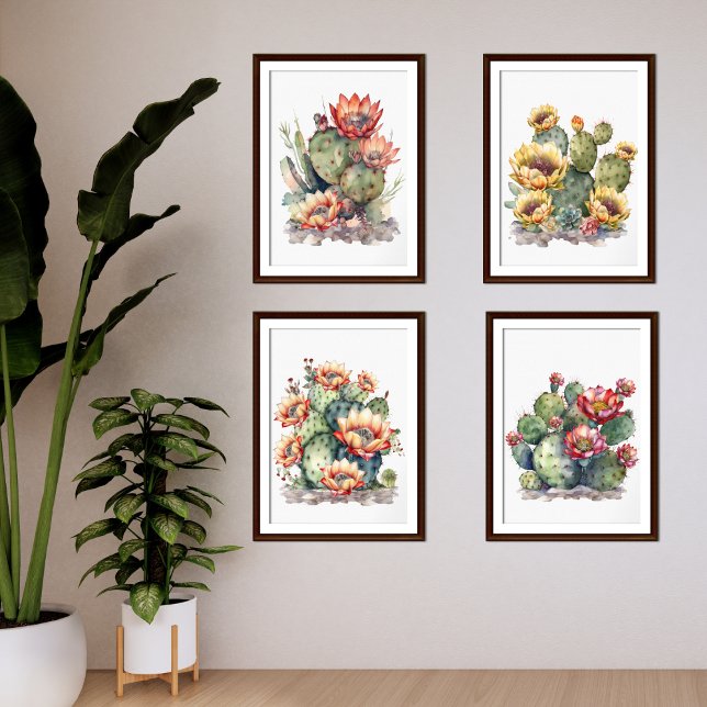 Flowering Cactus Watercolor (Creator Uploaded)