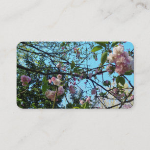 Flowering Cherry, Nature Business Cards, Pink Business Card