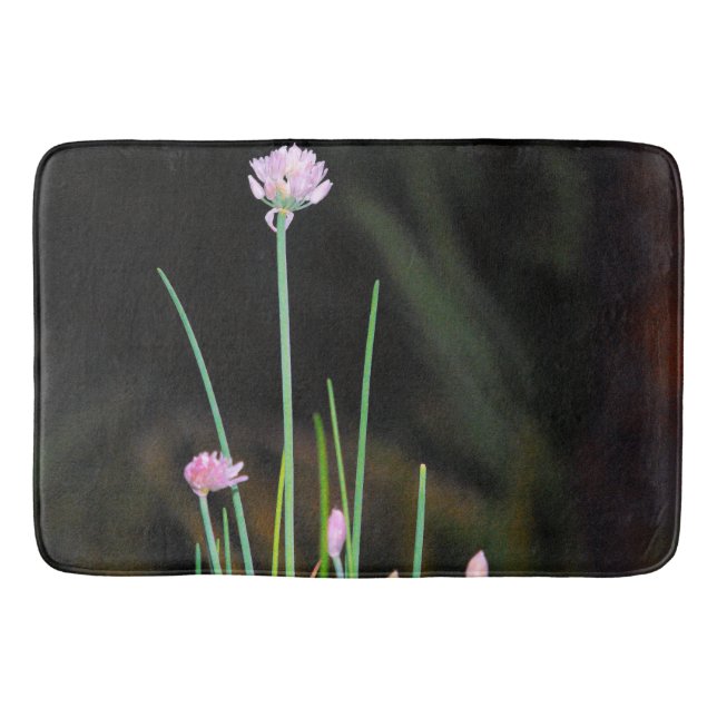 Flowering Chives Bath Mat (Front)