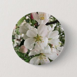 Flowering Crabapple 6 Cm Round Badge