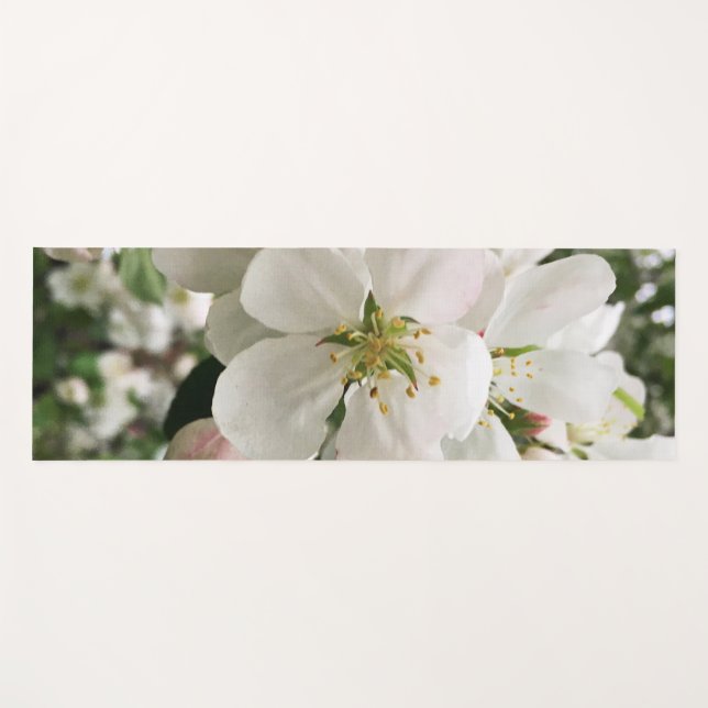 Flowering Crabapple Yoga Mat (Front (Horizontal))