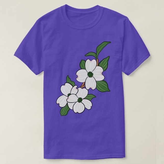 Flowering Dogwood North Carolina State Flower  T-Shirt (Design Front)