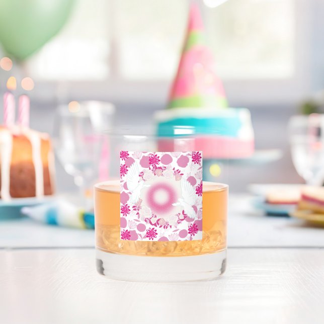 flowering dove whiskey glass (Insitu (Birthday))