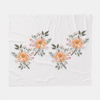 flowering duet fleece blanket