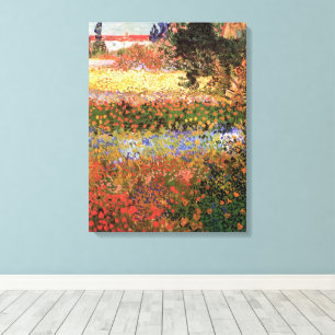 Flowering Garden by Vincent van Gogh Canvas Print