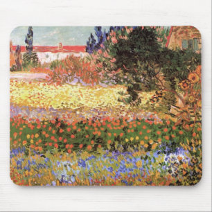 Flowering Garden by Vincent van Gogh Mouse Mat