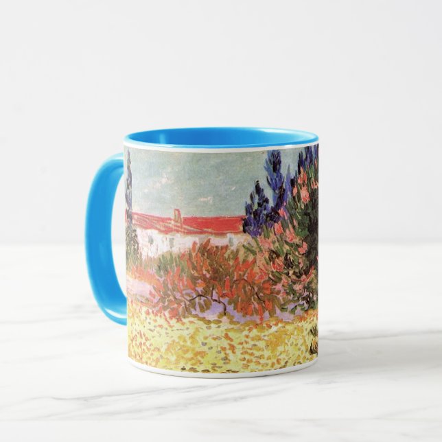 Flowering Garden by Vincent van Gogh Mug (Front Left)