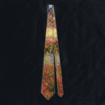 Flowering Garden by Vincent van Gogh Tie<br><div class="desc">Flowering Garden by Vincent van Gogh is a vintage fine art post impressionism landscape nature painting. A view of the gardens with blooming flowers in the spring season. A farm house is in the distance. About the artist: Vincent Willem van Gogh (1853 -1890) was one of the most famous Post...</div>