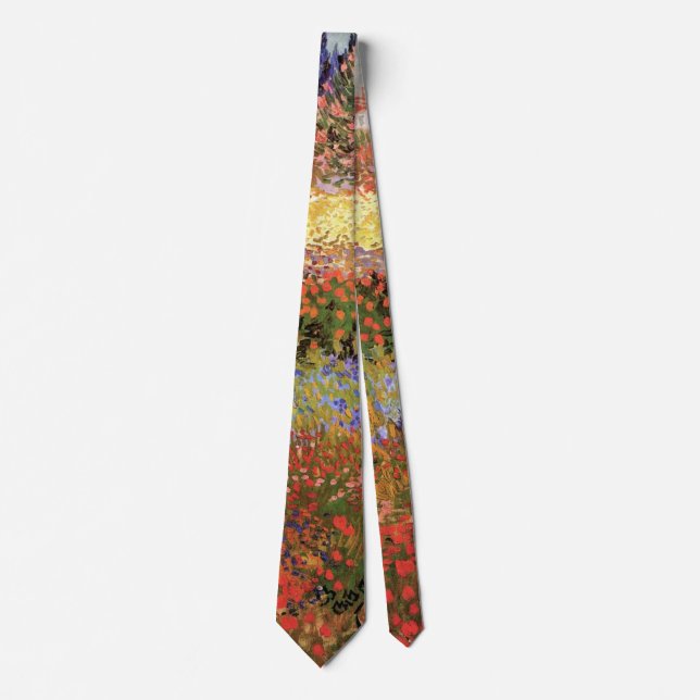 Flowering Garden by Vincent van Gogh Tie (Front)