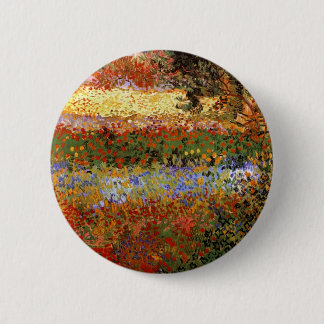 Flowering Garden (F430) Van Gogh Fine Art 6 Cm Round Badge