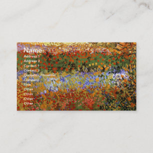 Flowering Garden (F430) Van Gogh Fine Art Business Card
