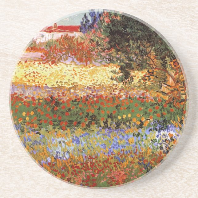 Flowering Garden (F430) Van Gogh Fine Art Coaster (Front)