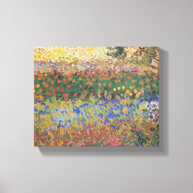 Flowering Garden - Vincent van Gogh Canvas Print (Front)