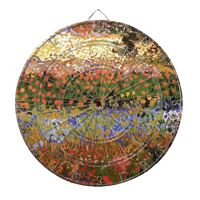 Flowering Garden,Vincent van Gogh. Dartboard (Front)