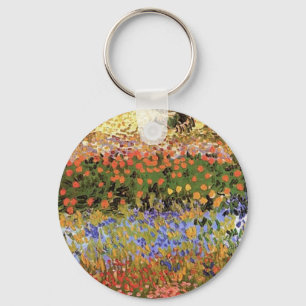 Flowering Garden,Vincent van Gogh. Key Ring