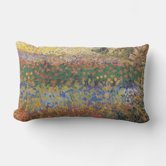 Flowering Garden - Vincent van Gogh Lumbar Cushion (Front)