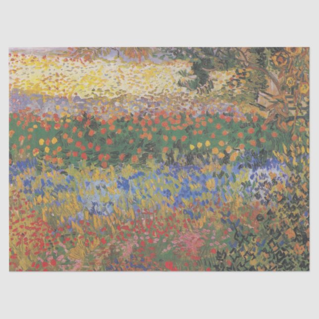 Flowering Garden - Vincent van Gogh Tissue Paper (Front)
