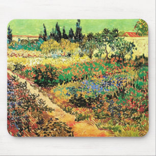 Flowering Garden with Path by Vincent van Gogh Mouse Mat