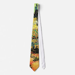 Flowering Garden with Path, Vincent van Gogh Tie