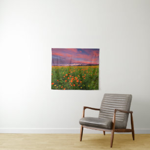 Flowering Globe Flower Tapestry