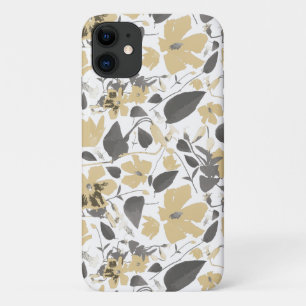 Flowering Golden Yellow Vine Floral Pattern iPhone 11 Case