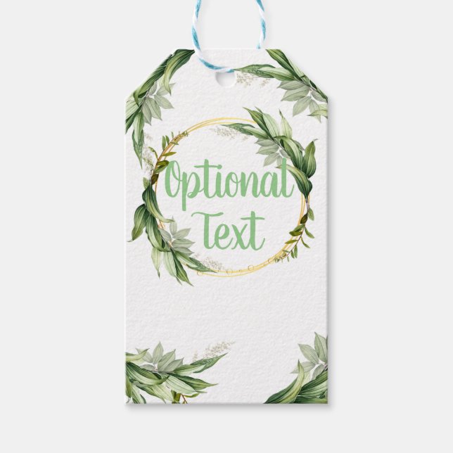 Flowering Olive Tree Branches  Gift Tags (Front)