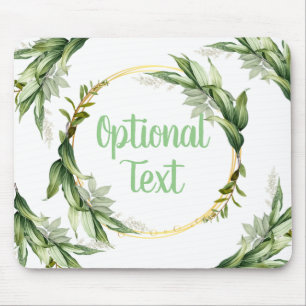 Flowering Olive Tree Branches Mouse Mat