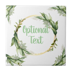 Flowering Olive Tree Branches  Tile