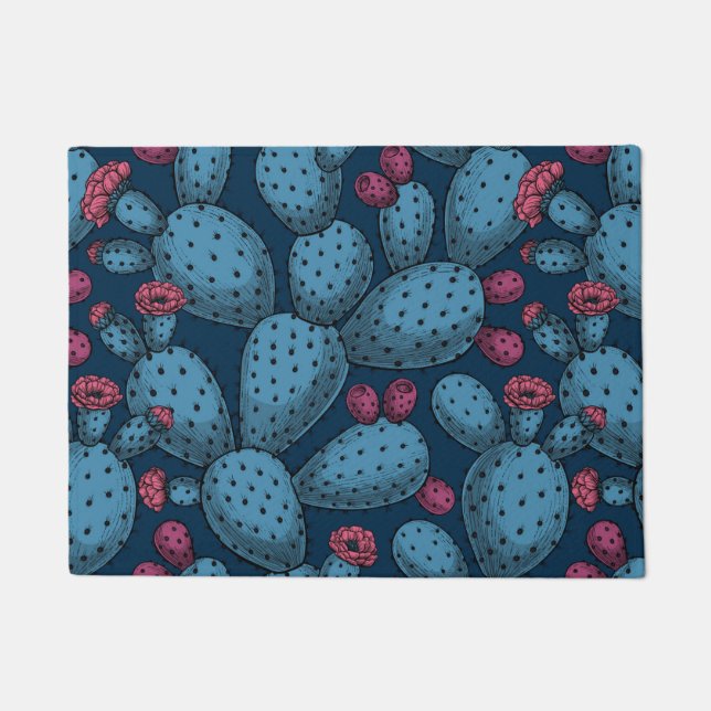 Flowering opuntia doormat (Front)