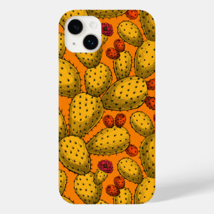 Flowering opuntia in yellow Case-Mate iPhone 14 plus case