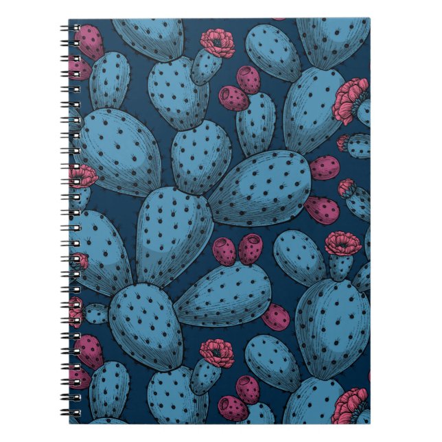 Flowering opuntia notebook (Front)