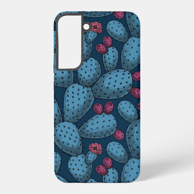 Flowering opuntia samsung galaxy s22+ case (Back)